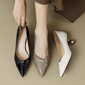 CHIKO Emalee Pointy Toe Kitten Heels Pumps Shoes