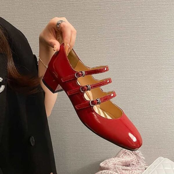 CHIKO Doretta Square Toe Block Heels Mary Jane Shoes - Image 2
