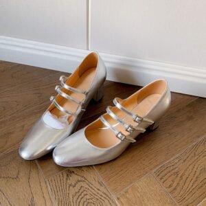 CHIKO Jakyra Square Toe Block Heels Mary Jane Shoes