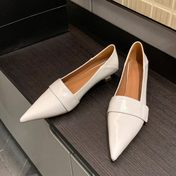 CHIKO Gloriann Pointy Toe Kitten Heels Loafers Shoes - Image 2