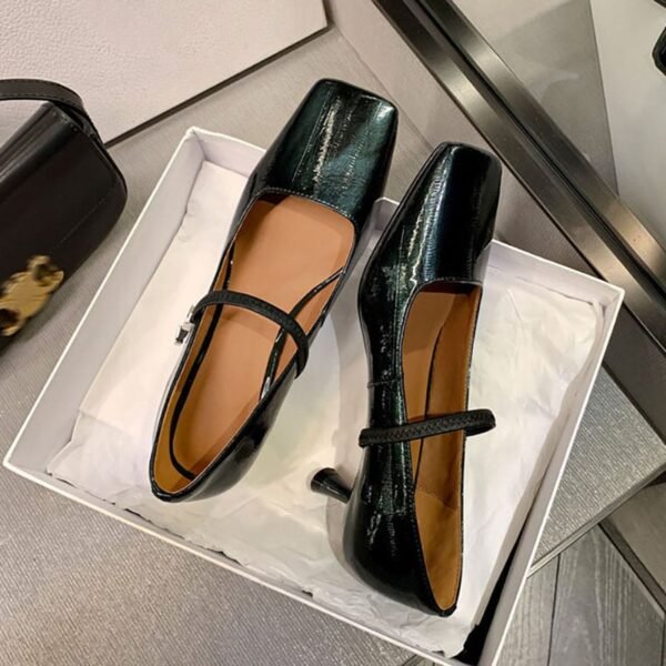 CHIKO Jacklynn Square Toe Kitten Heels Mary Jane Shoes