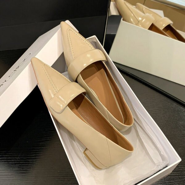 CHIKO Dyshawna Pointy Toe Block Heels Loafers Shoes - Image 2