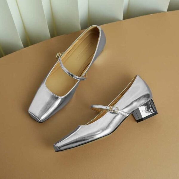 CHIKO Jakelin Square Toe Block Heels Mary Jane Shoes - Image 2