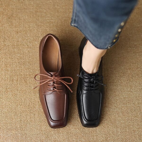 CHIKO Jenisa Square Toe Block Heels Oxfords Shoes - Image 2