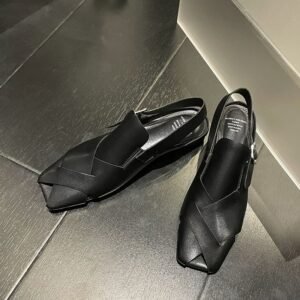CHIKO Jenilee Square Toe Block Heels Slingback Shoes