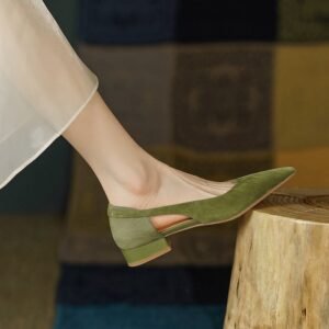 CHIKO Jenay Pointy Toe Block Heels Pumps Shoes