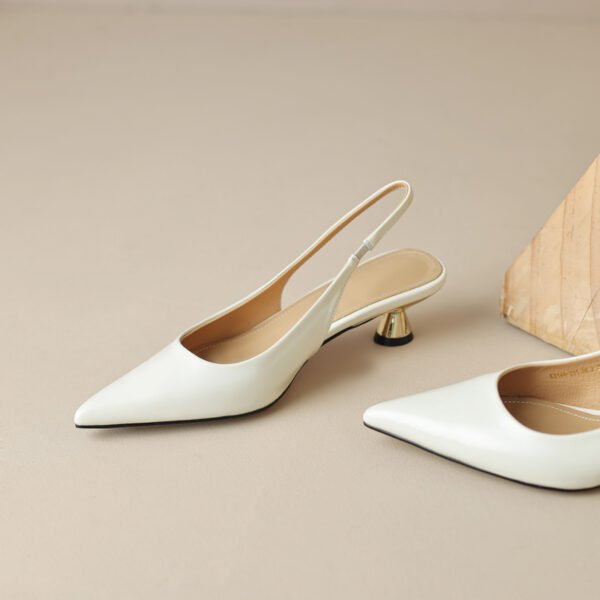 CHIKO Kandyce Pointy Toe Kitten Heels Slingback Shoes - Image 2
