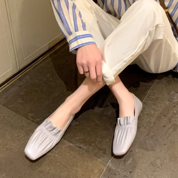 CHIKO Kaneisha Square Toe Block Heels Loafers Shoes - Image 2