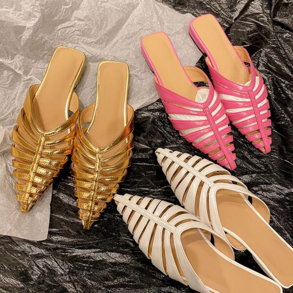 CHIKO Kandice Pointy Toe Block Heels Clogs/Mules Shoes - Image 2