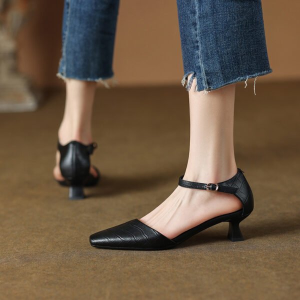 CHIKO Karyn Square Toe Kitten Heels Pumps Shoes - Image 2