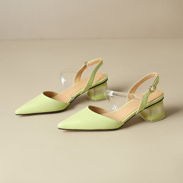CHIKO Karyna Pointy Toe Block Heels Slingback Shoes - Image 2