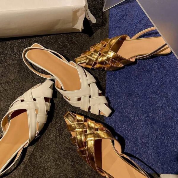 CHIKO Kahli Open Toe Block Heels Slingback Shoes
