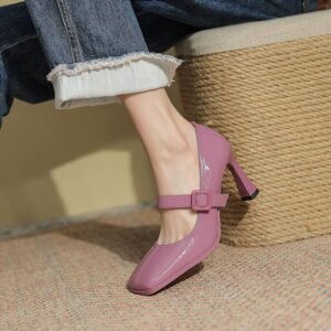 CHIKO Kadedra Square Toe Stiletto Mary Jane Shoes