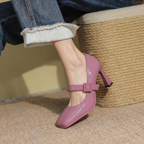 CHIKO Kadedra Square Toe Stiletto Mary Jane Shoes