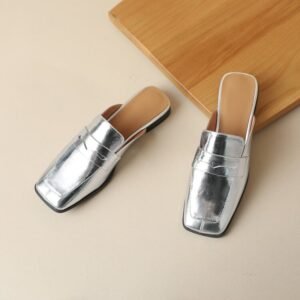 CHIKO Kariann Square Toe Block Heels Loafer Flats