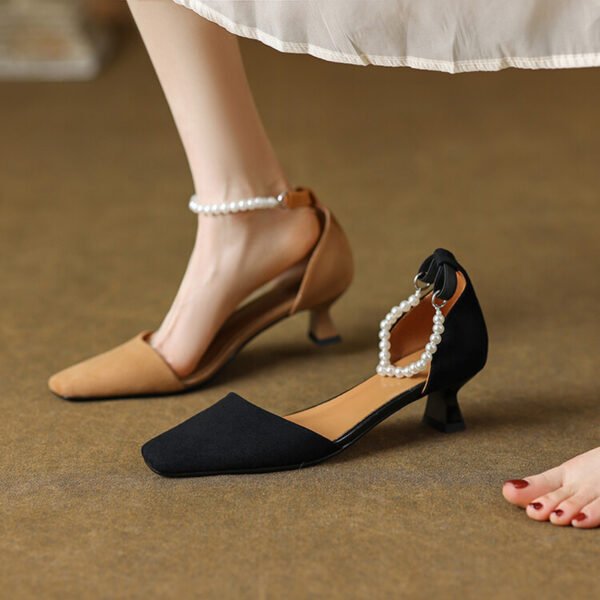 CHIKO Kalie Square Toe Kitten Heels Pumps Shoes - Image 2