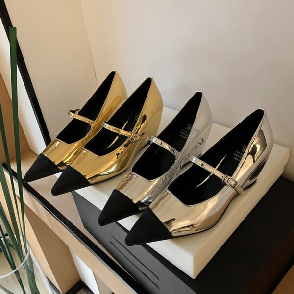 CHIKO Karleen Pointy Toe Wedge Mary Jane Shoes - Image 2