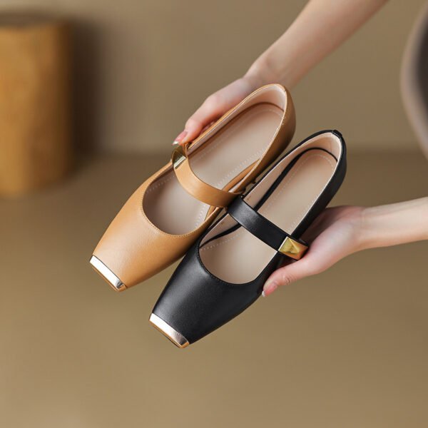 CHIKO Kaisha Square Toe Block Heels Mary Jane Shoes - Image 2