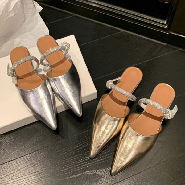CHIKO Kailyn Pointy Toe Block Heels Clogs/Mules Shoes - Image 2