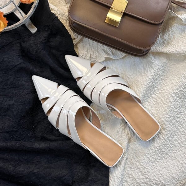 CHIKO Kailie Pointy Toe Block Heels Clogs/Mules Shoes - Image 2