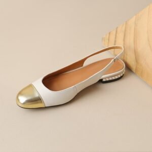 CHIKO Karleigh Round Toe Block Heels Slingback Shoes