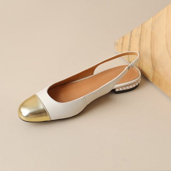 CHIKO Karleigh Round Toe Block Heels Slingback Shoes