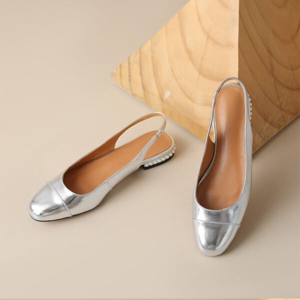CHIKO Karleigh Round Toe Block Heels Slingback Shoes - Image 2