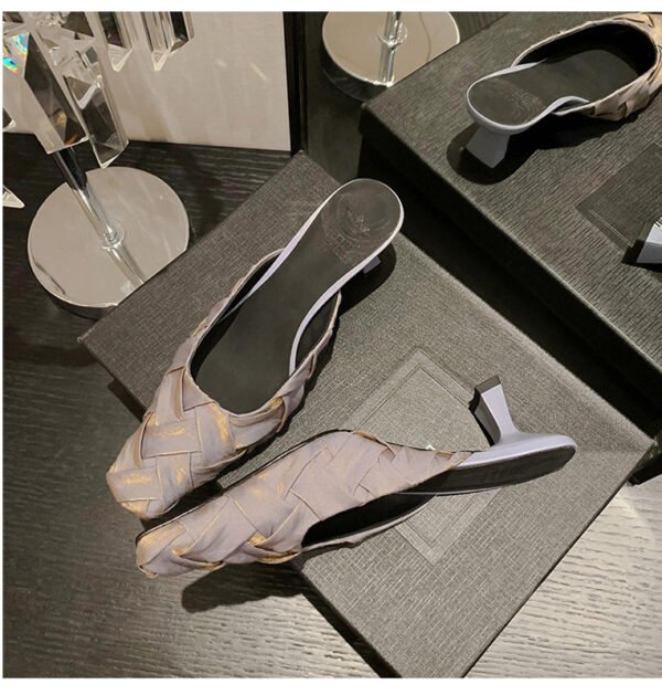 CHIKO Kayci Square Toe Kitten Heels Clogs/Mules Shoes - Image 2