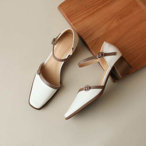CHIKO Kaydee Square Toe Block Heels Pumps Shoes - Image 2