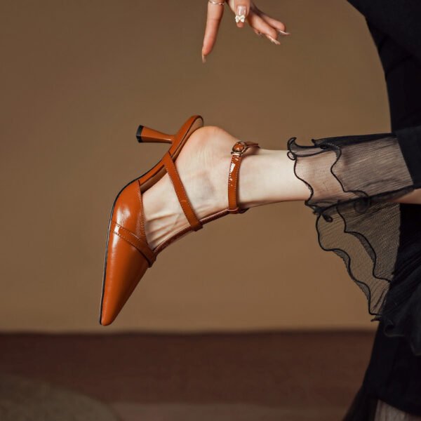 CHIKO Ladanica Pointy Toe Stiletto T-Strap Shoes - Image 2