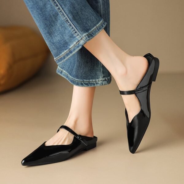 CHIKO Krystalyn Pointy Toe Block Heels Clogs/Mules Shoes