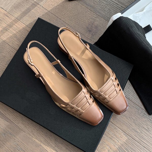 CHIKO Kiauna Square Toe Block Heels Slingback Shoes - Image 2