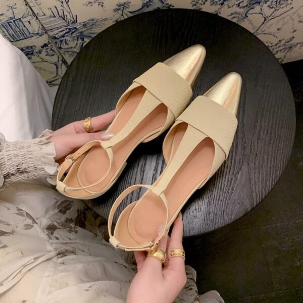 CHIKO Kiah Square Toe Block Heels T-Strap Shoes
