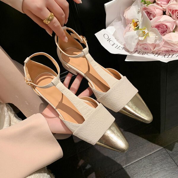 CHIKO Kiah Square Toe Block Heels T-Strap Shoes - Image 2