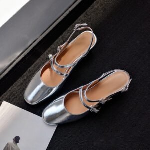 CHIKO Kristy Square Toe Block Heels Slingback Shoes