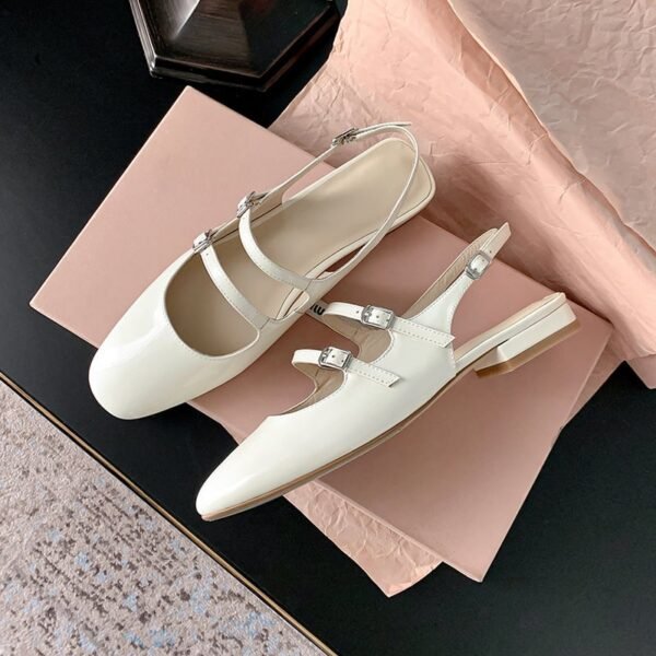 CHIKO Kiahna Square Toe Block Heels Slingback Shoes - Image 2