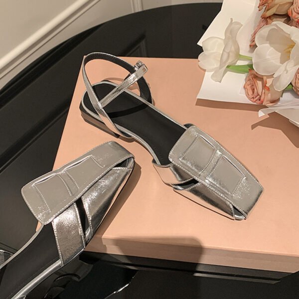 CHIKO Kenisha Square Toe Block Heels Flats Sandals - Image 2