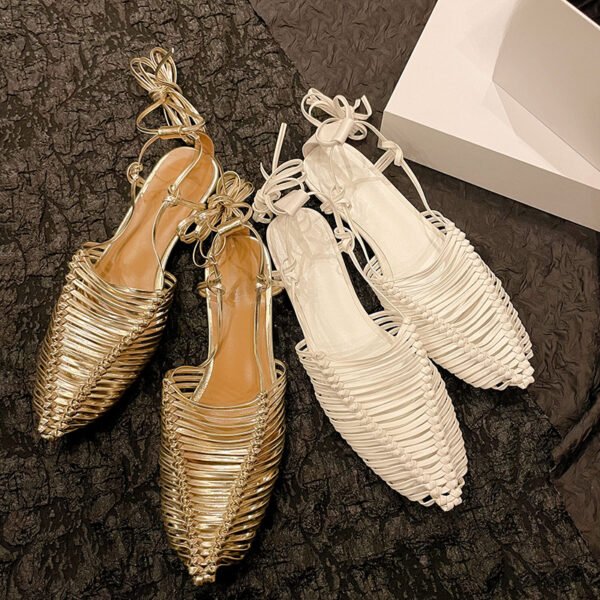 CHIKO Kerielle Square Toe Block Heels Flats Sandals - Image 2