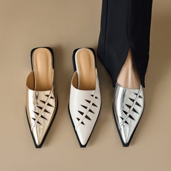 CHIKO Lakaya Pointy Toe Block Heels Clogs/Mules Shoes