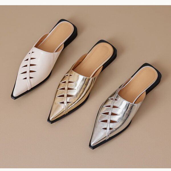 CHIKO Lakaya Pointy Toe Block Heels Clogs/Mules Shoes - Image 2