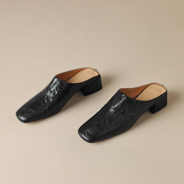 CHIKO Latashia Square Toe Block Heels Clogs/Mules Shoes - Image 2