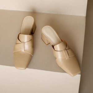 CHIKO Lashondra Square Toe Block Heels Clogs/Mules Shoes
