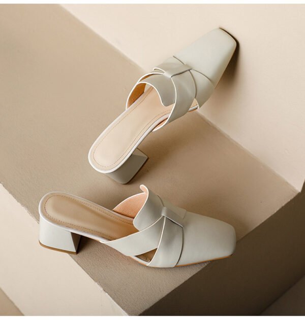CHIKO Lashondra Square Toe Block Heels Clogs/Mules Shoes - Image 2
