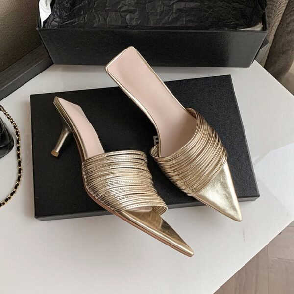 CHIKO Lasha Pointy Toe Stiletto Slides Sandals - Image 2
