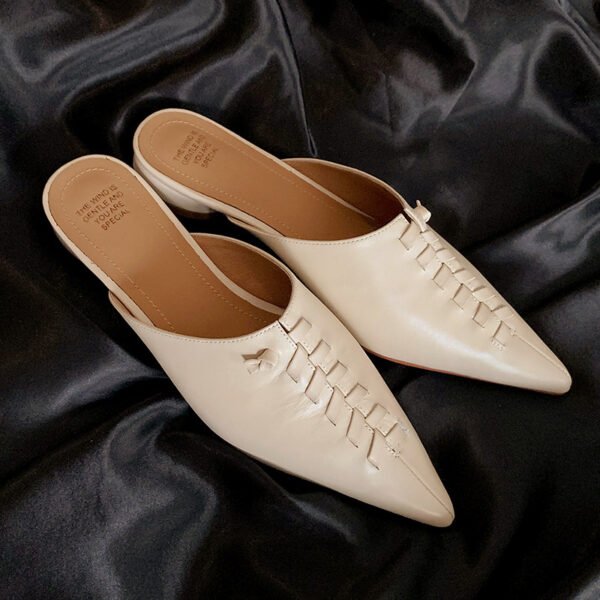 CHIKO Lori Pointy Toe Block Heels Clogs/Mules Shoes - Image 2