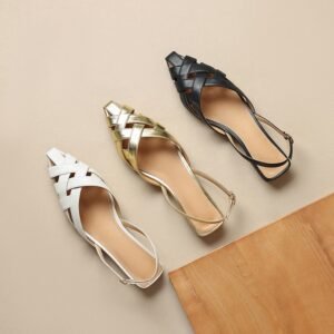 CHIKO Litzy Square Toe Block Heels Slingback Shoes