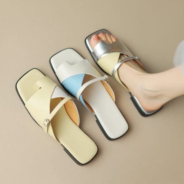 CHIKO Lory Open Toe Block Heels Slides Sandals