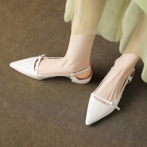 CHIKO Lorrie Pointy Toe Block Heels Slingback Shoes