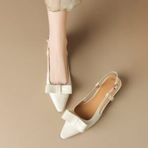 CHIKO Maitland Pointy Toe Block Heels Slingback Shoes