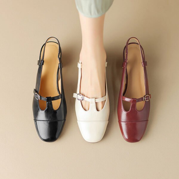 CHIKO Lorin Square Toe Block Heels Slingback Shoes - Image 2